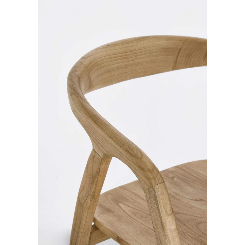 FAUTEUIL EN BOIS EMPILABLE CONTEMPORAINE ADALYN