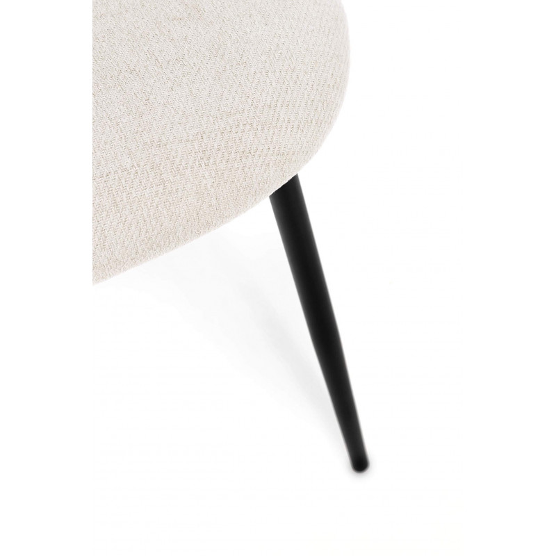 CHAISE COTEMPORAINE RONDE EN TISSU TANYA