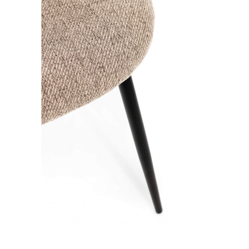 CHAISE COTEMPORAINE RONDE EN TISSU TANYA