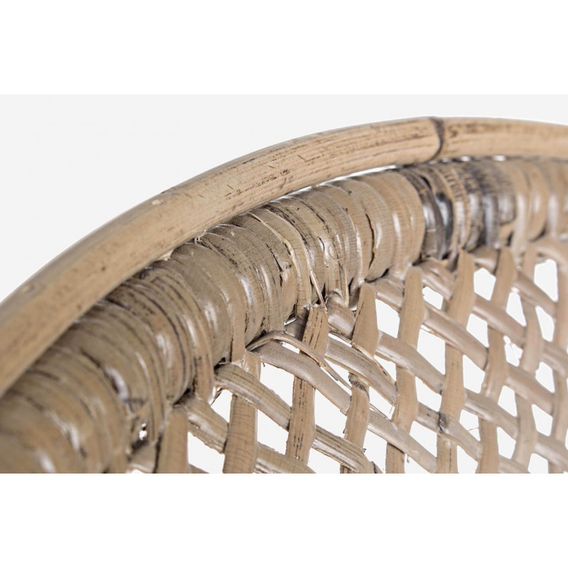 FAUTEUIL DE DÉTENTE EN ROTIN EDELINA AVEC SON COUSSIN