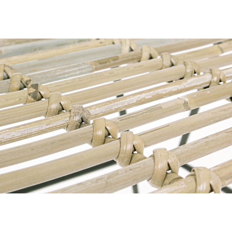 FAUTEUIL EN ROTIN ET MÉTAL RAQUEL