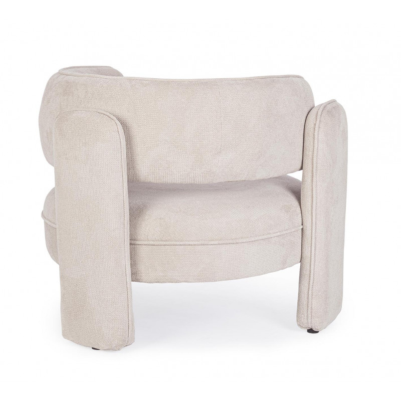 FAUTEUIL ROND CONTEMPORAIN EN TISSU AISHA