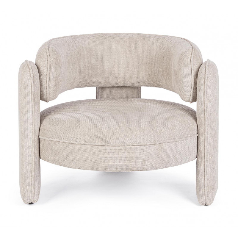 FAUTEUIL ROND CONTEMPORAIN EN TISSU AISHA