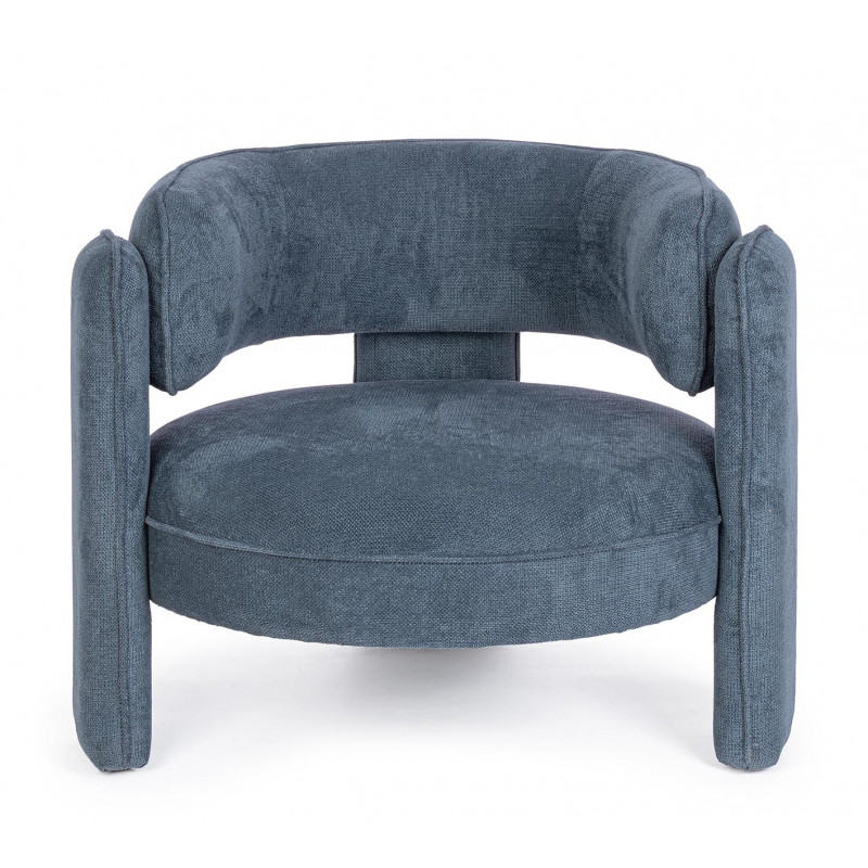 FAUTEUIL ROND CONTEMPORAIN EN TISSU AISHA