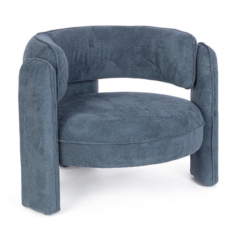 FAUTEUIL ROND CONTEMPORAIN EN TISSU AISHA