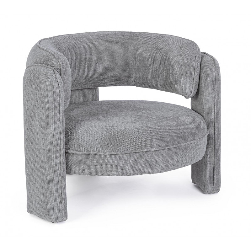 FAUTEUIL ROND CONTEMPORAIN EN TISSU AISHA
