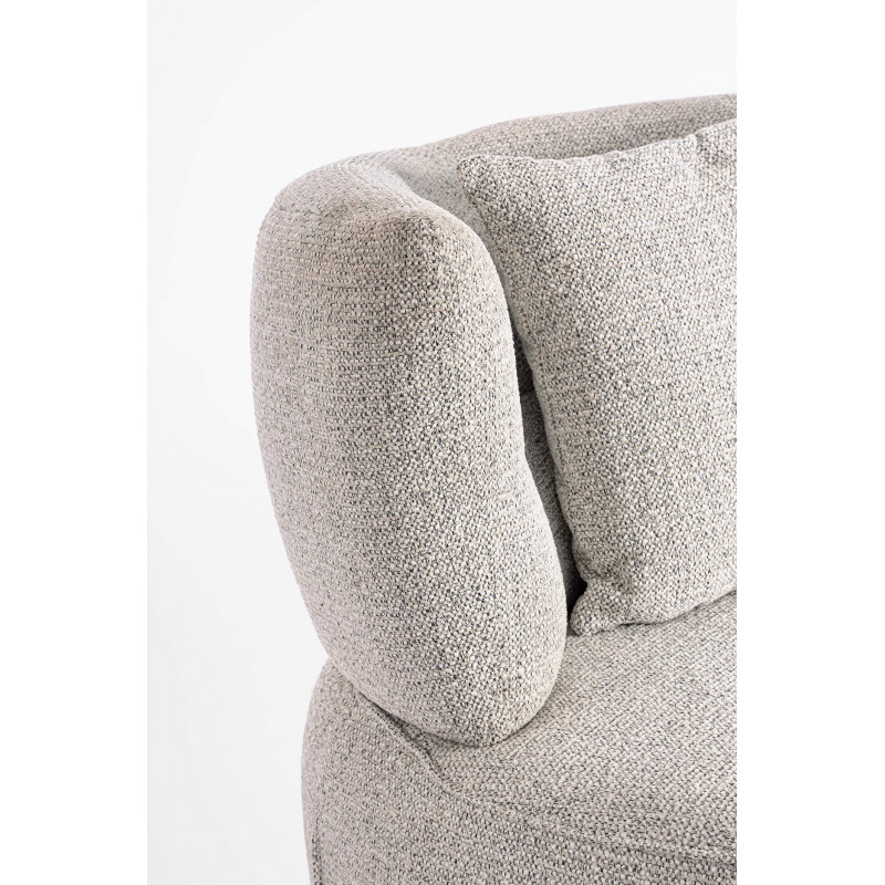 PETIT FAUTEUIL POUF EN TISSU PIVOTANT GONNIE