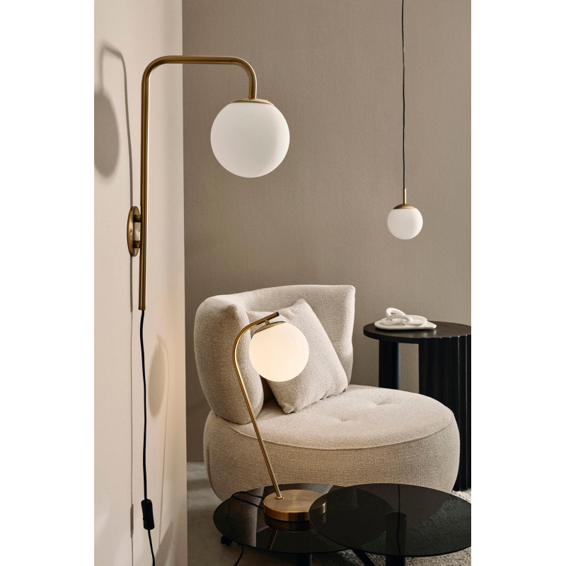 PETIT FAUTEUIL POUF EN TISSU PIVOTANT GONNIE