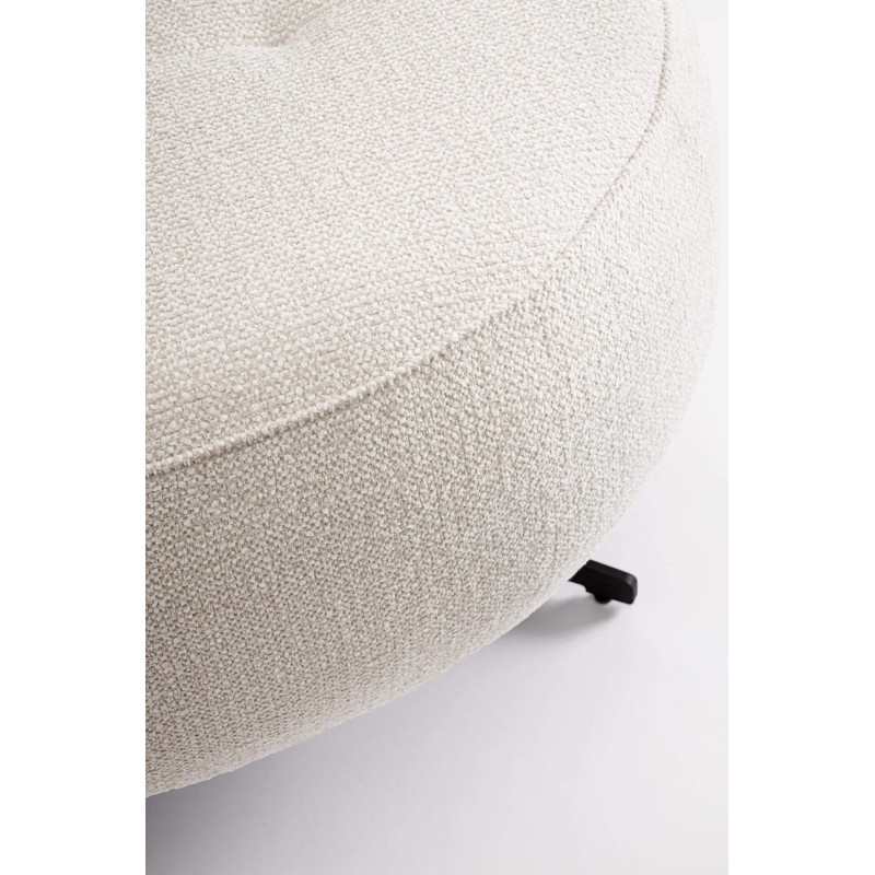 PETIT FAUTEUIL POUF EN TISSU PIVOTANT GONNIE