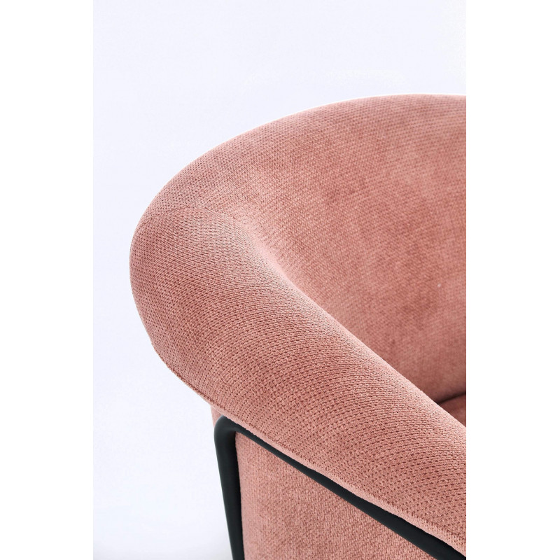 FAUTEUIL EN TISSU CONTEMPORAIN ENVELOPPANT CAMILA