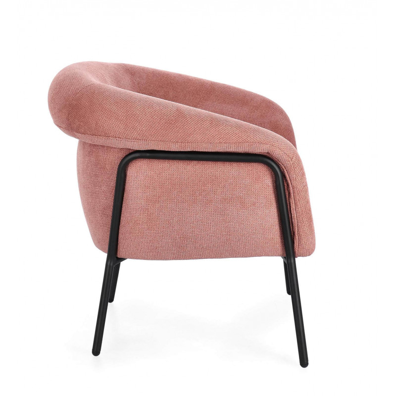 FAUTEUIL EN TISSU CONTEMPORAIN ENVELOPPANT CAMILA