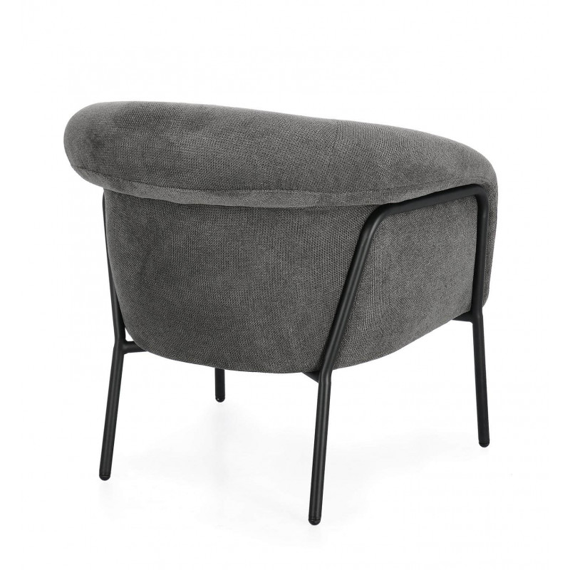 FAUTEUIL EN TISSU CONTEMPORAIN ENVELOPPANT CAMILA
