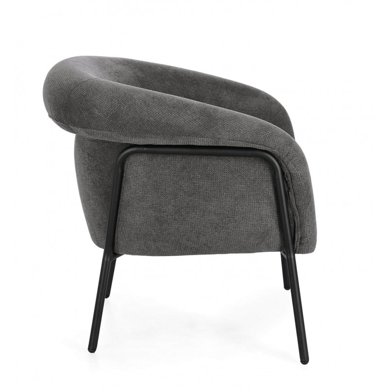 FAUTEUIL EN TISSU CONTEMPORAIN ENVELOPPANT CAMILA