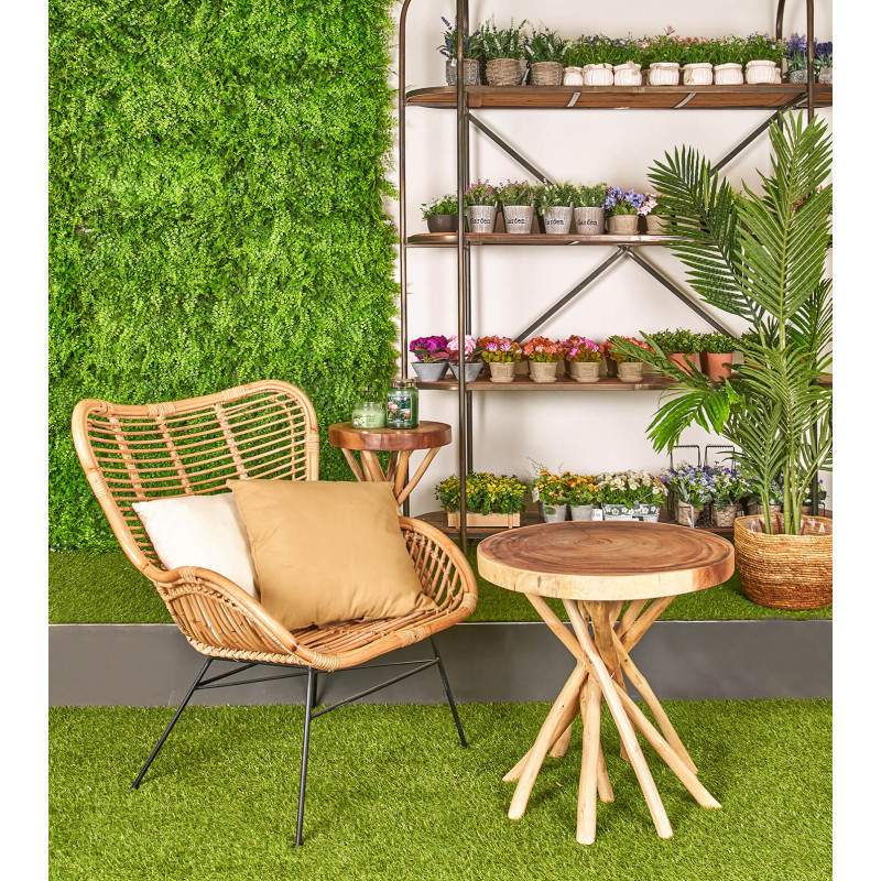 FAUTEUIL LOUNGE EN ROTIN CONTEMPORAIN CASILDA