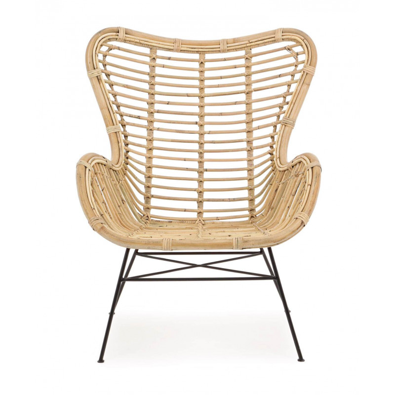 FAUTEUIL LOUNGE EN ROTIN CONTEMPORAIN CASILDA
