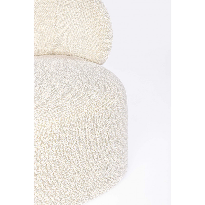 FAUTEUIL ROND EN TISSU BOUCLETTE BABILA