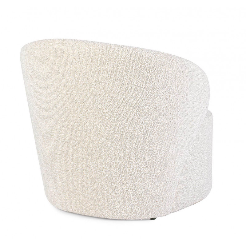 FAUTEUIL ROND EN TISSU BOUCLETTE BABILA