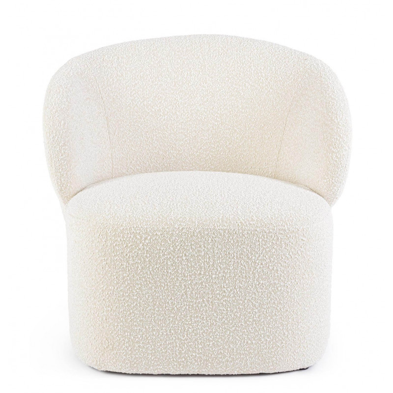 FAUTEUIL ROND EN TISSU BOUCLETTE BABILA