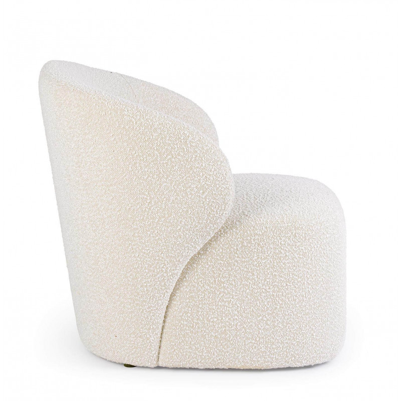 FAUTEUIL ROND EN TISSU BOUCLETTE BABILA