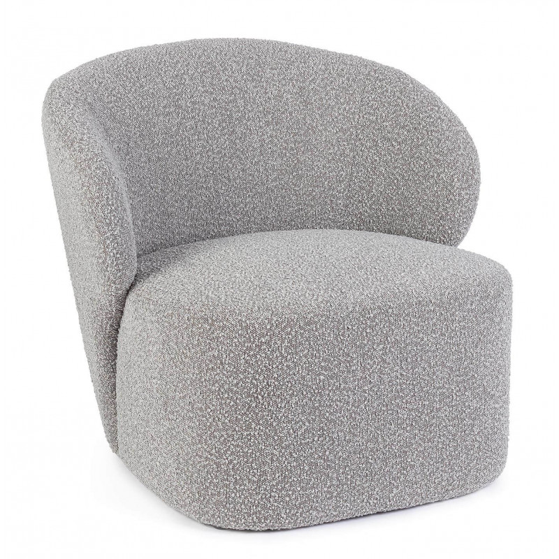 FAUTEUIL ROND EN TISSU BOUCLETTE BABILA