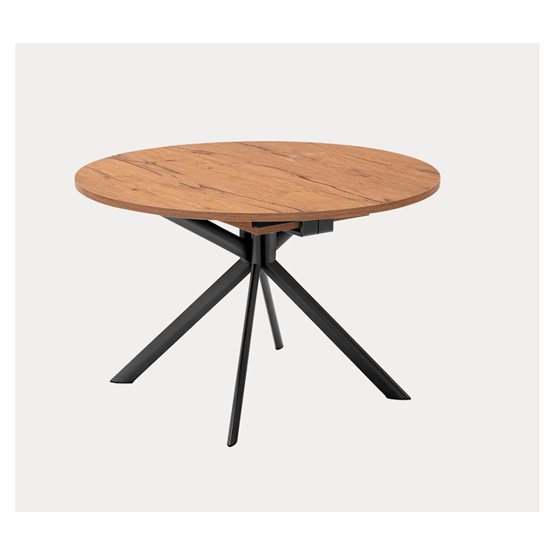 TABLE CONTEMPORAINE GIOVE RONDE OU OVALE EXTENSIBLE PIEDS CENTRAL
