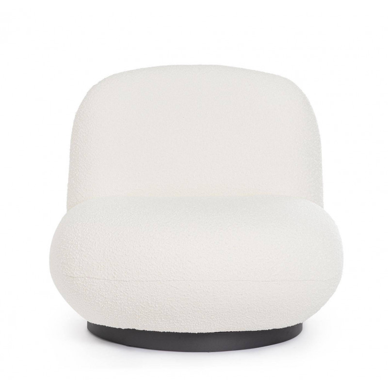 POUF EN TISSU BOUCLETTE PIVOTANT MARGOT