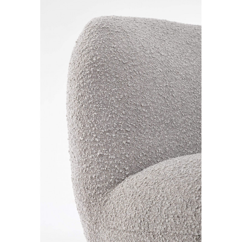 POUF EN TISSU BOUCLETTE PIVOTANT MARGOT