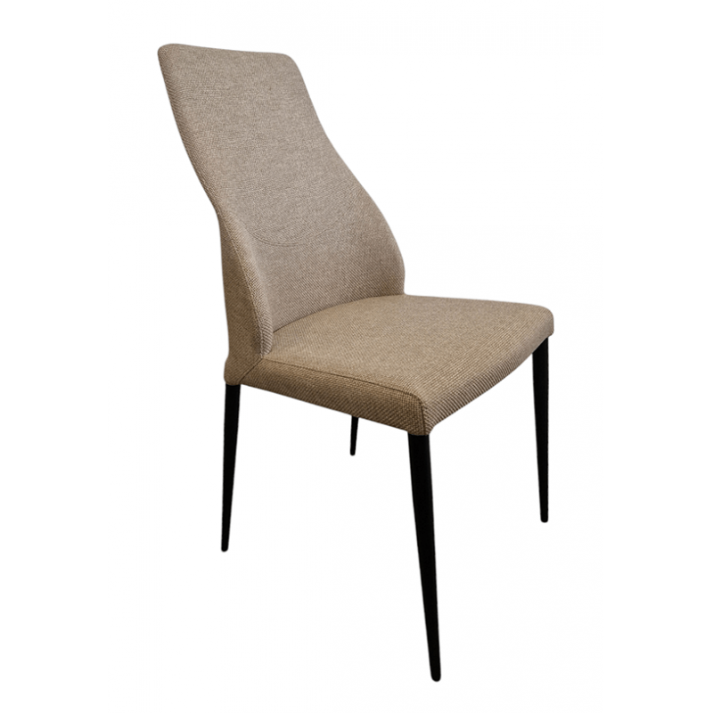 LOT DE 2 CHAISES MATHILDE EN TISSU CONTEMPORAINE