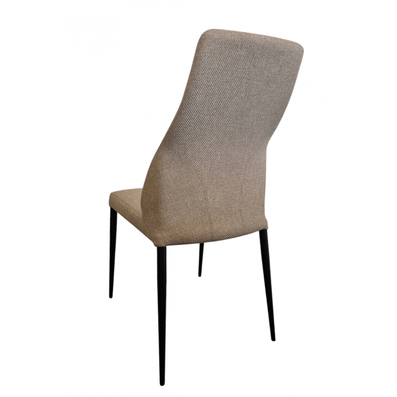 LOT DE 2 CHAISES MATHILDE EN TISSU CONTEMPORAINE