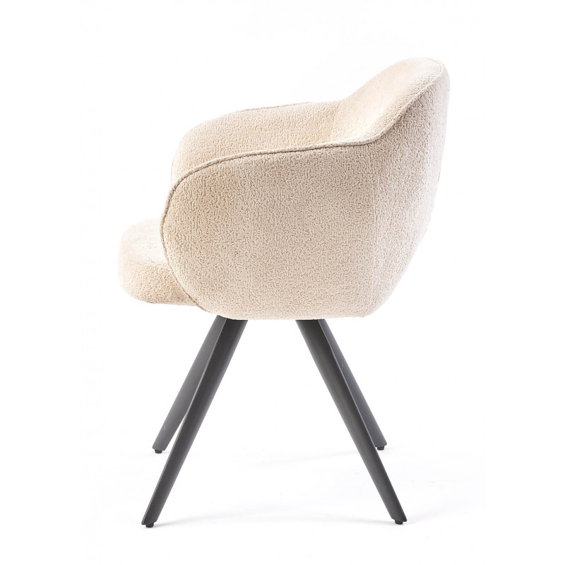 FAUTEUIL PIVOTANT TISSU BOUCLETTE MASH