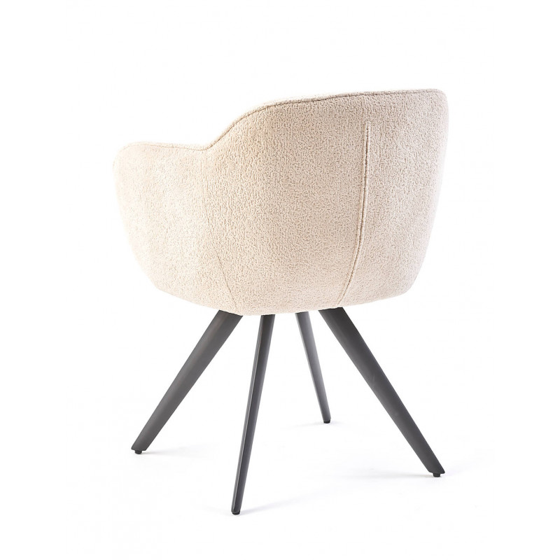FAUTEUIL PIVOTANT TISSU BOUCLETTE MASH