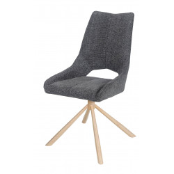 CHAISE CONTEMPORAINE PIVOTANTE GASTONNE BOIS