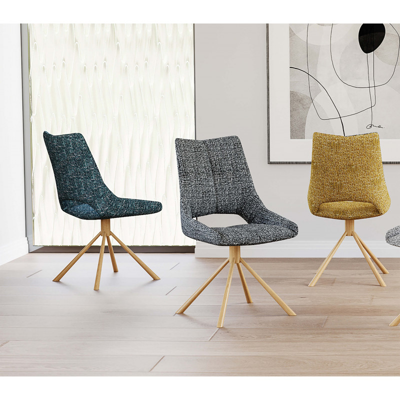 CHAISE CONTEMPORAINE PIVOTANTE GASTONNE BOIS
