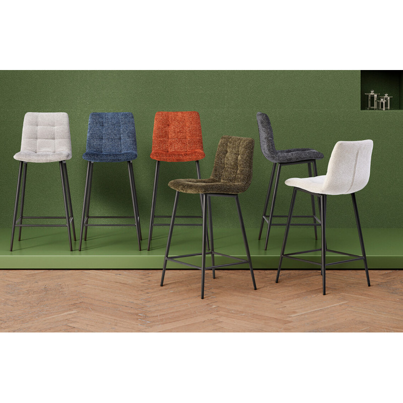 TABOURET DE CUISINE SNACK EN TISSU RASMUS