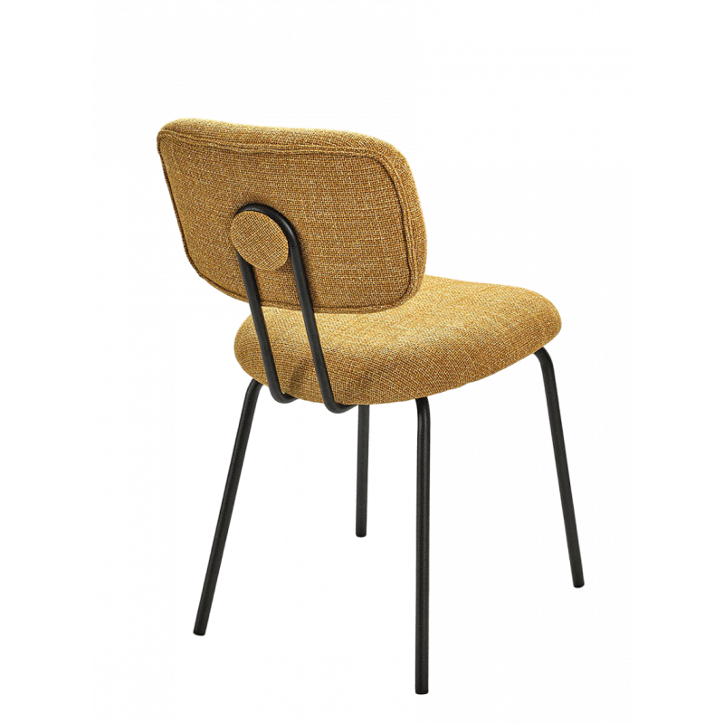 CHAISE DE CUISINE MODERNE EN TISSU TEMPO JAUNE CHAISE DE CUISINE MODERNE EN TISSU TEMPO JAUNE
