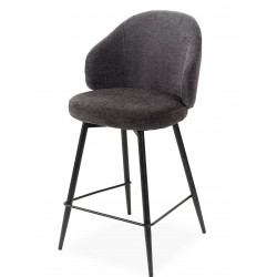 TABOURET COCOONING COZY EN TISSU BOUCLETTE