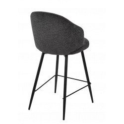 TABOURET COCOONING COZY EN TISSU BOUCLETTE
