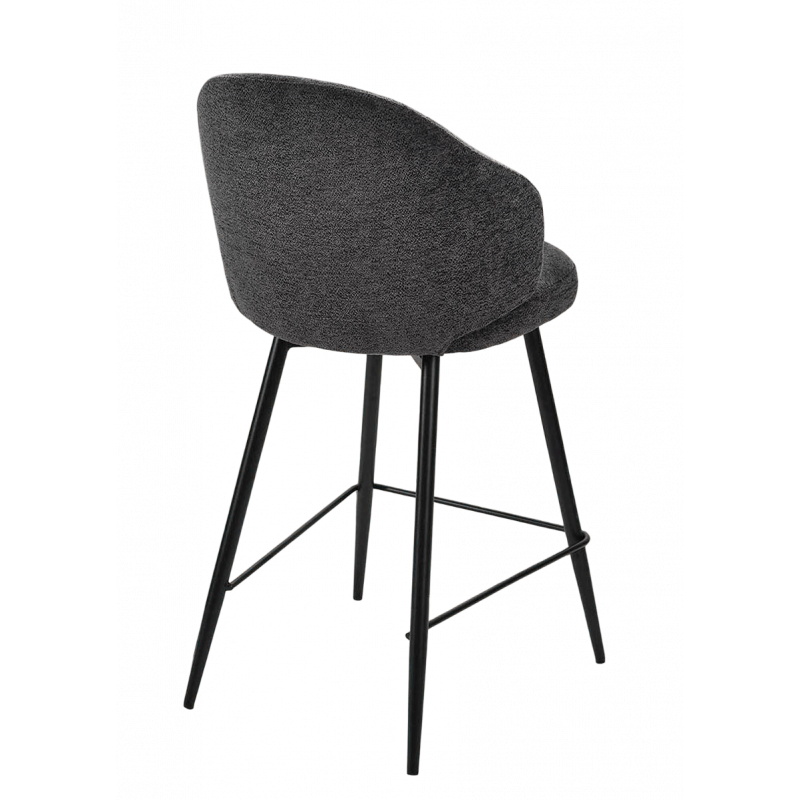 TABOURET COCOONING COZY EN TISSU BOUCLETTE