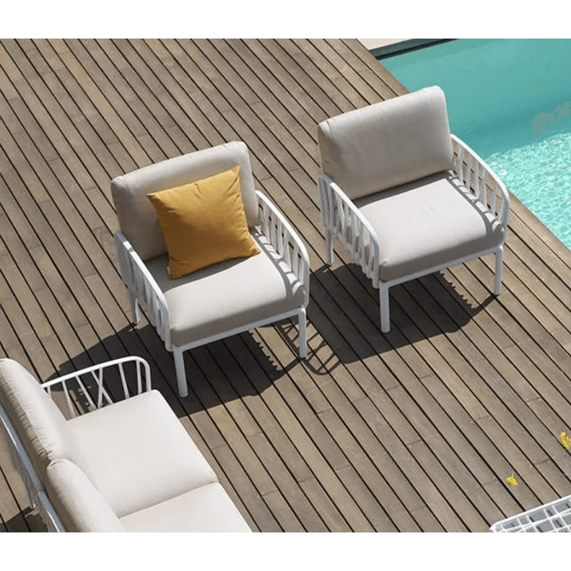 FAUTEUIL LOUNGE D'EXTÉRIEUR KOMODO GRIS