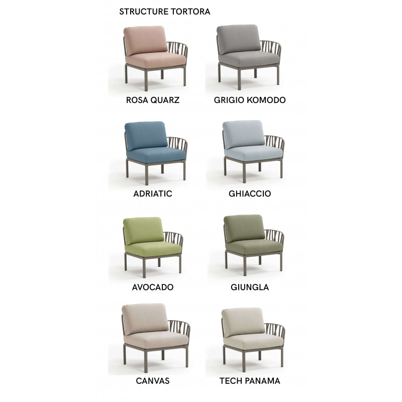 FAUTEUIL MODULABLE LOUNGE D'EXTÉRIEUR KOMODO