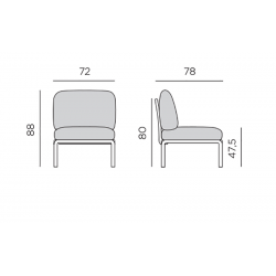 CHAISE LOUNGE D'EXTÉRIEUR KOMODO