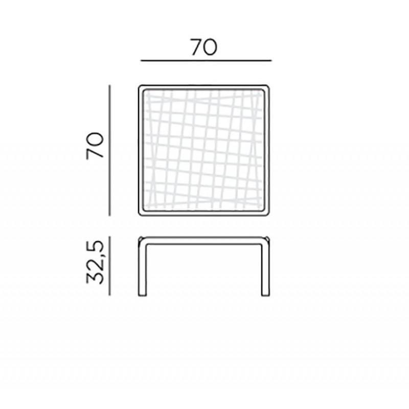 TABLE BASSE D'EXTÉRIEUR KOMODO