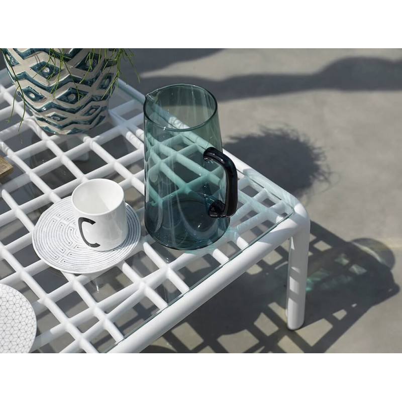 TABLE BASSE EN VERRE D'EXTÉRIEUR KOMODO