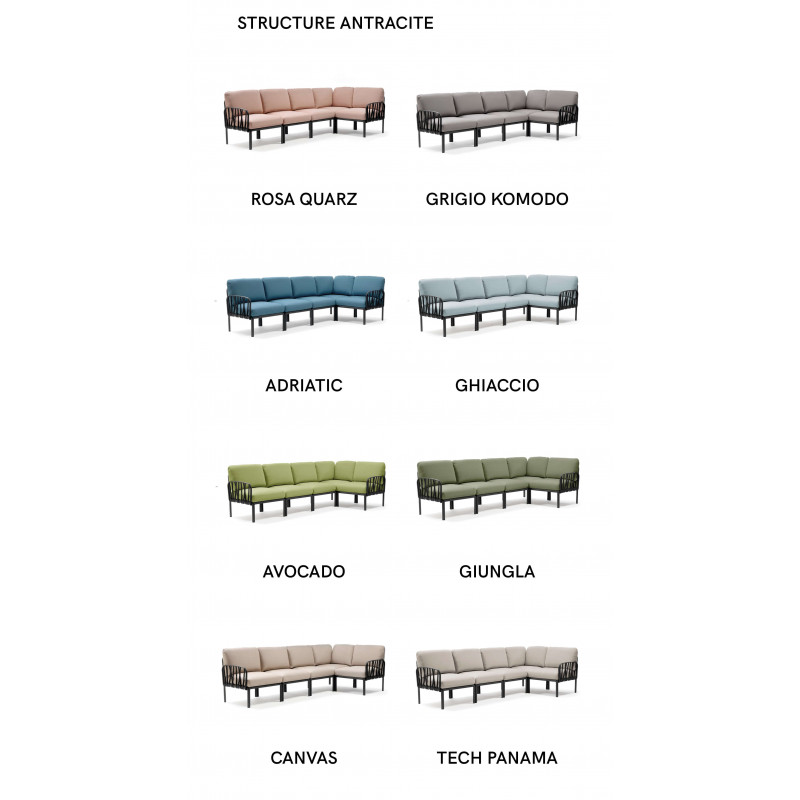 CANAPÉ MODULABLE DE JARDIN KOMODO 5