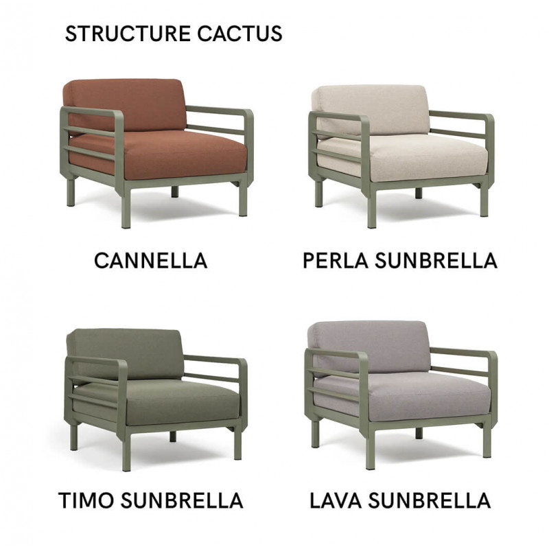 FAUTEUIL D'EXTÉRIEUR LOUNGE MODULABLE MAXIMO