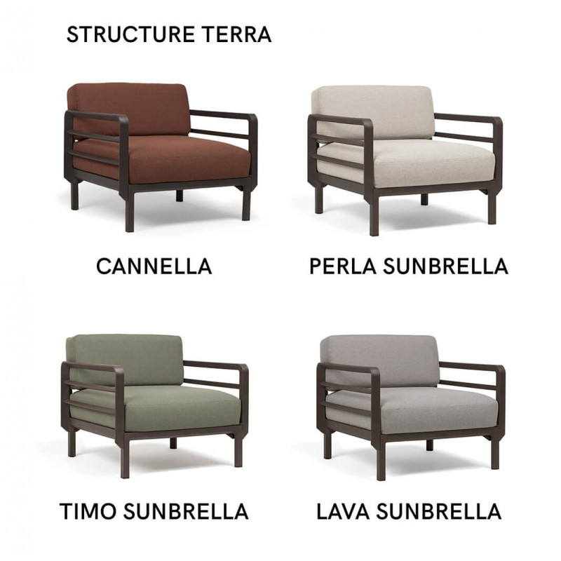 FAUTEUIL D'EXTÉRIEUR LOUNGE MODULABLE MAXIMO