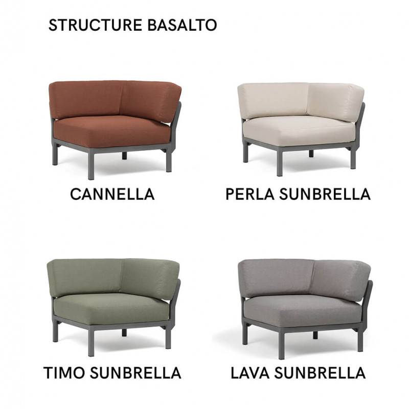 FAUTEUIL D'ANGLE LOUNGE MODULABLE MAXIMO