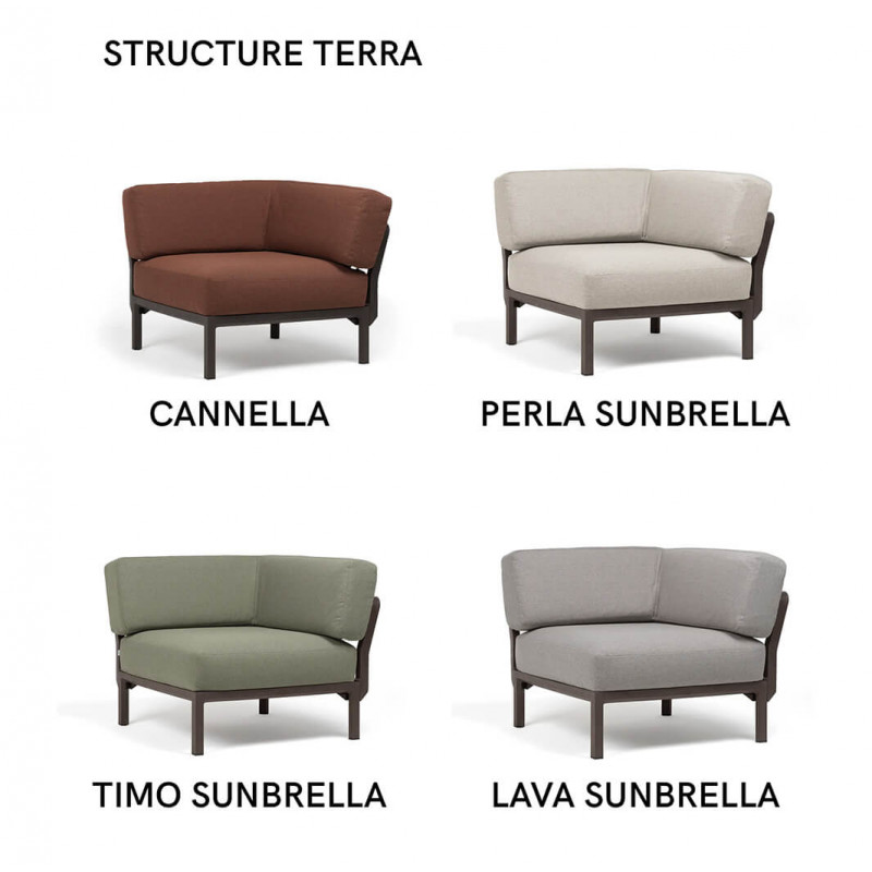 FAUTEUIL D'ANGLE LOUNGE MODULABLE MAXIMO