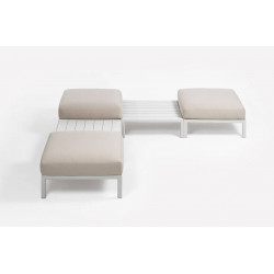 POUF DE TERRASSE LOUNGE EN TISSU MAXIMO
