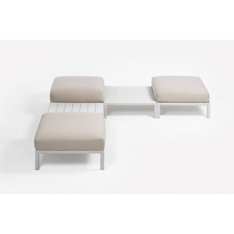 POUF DE TERRASSE LOUNGE EN TISSU MAXIMO